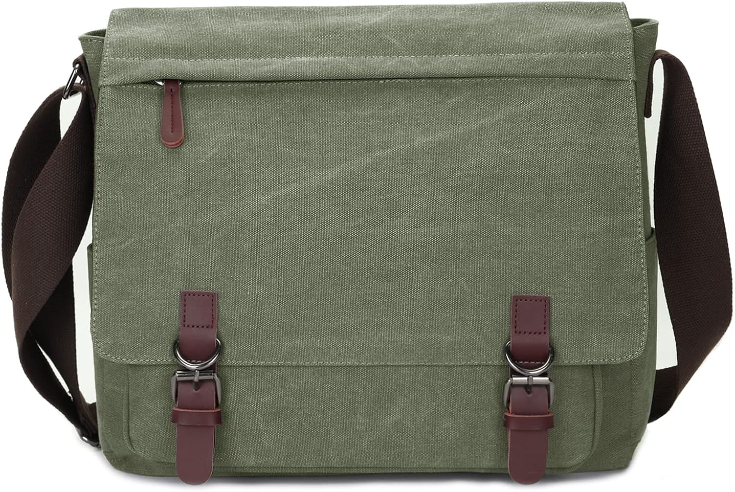 Canvas Messenger Bag for Men Women,Travel Satchel Shoulder bag 15.6 Inch Laptop Bag briefcase Business - Image 12