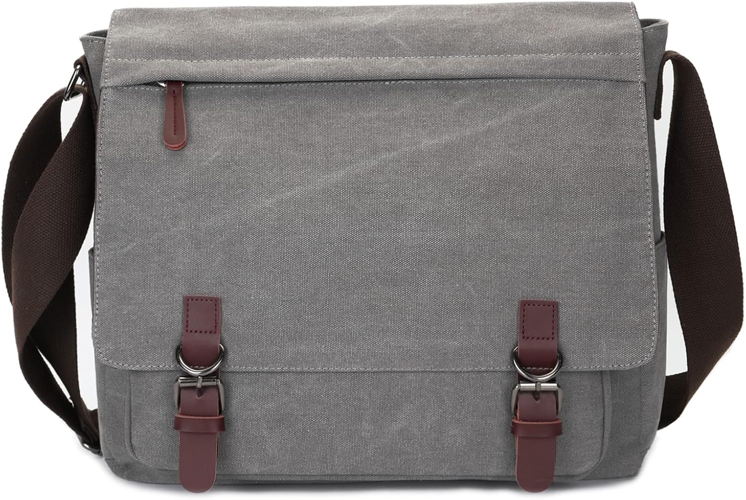 Canvas Messenger Bag for Men Women,Travel Satchel Shoulder bag 15.6 Inch Laptop Bag briefcase Business - Image 9