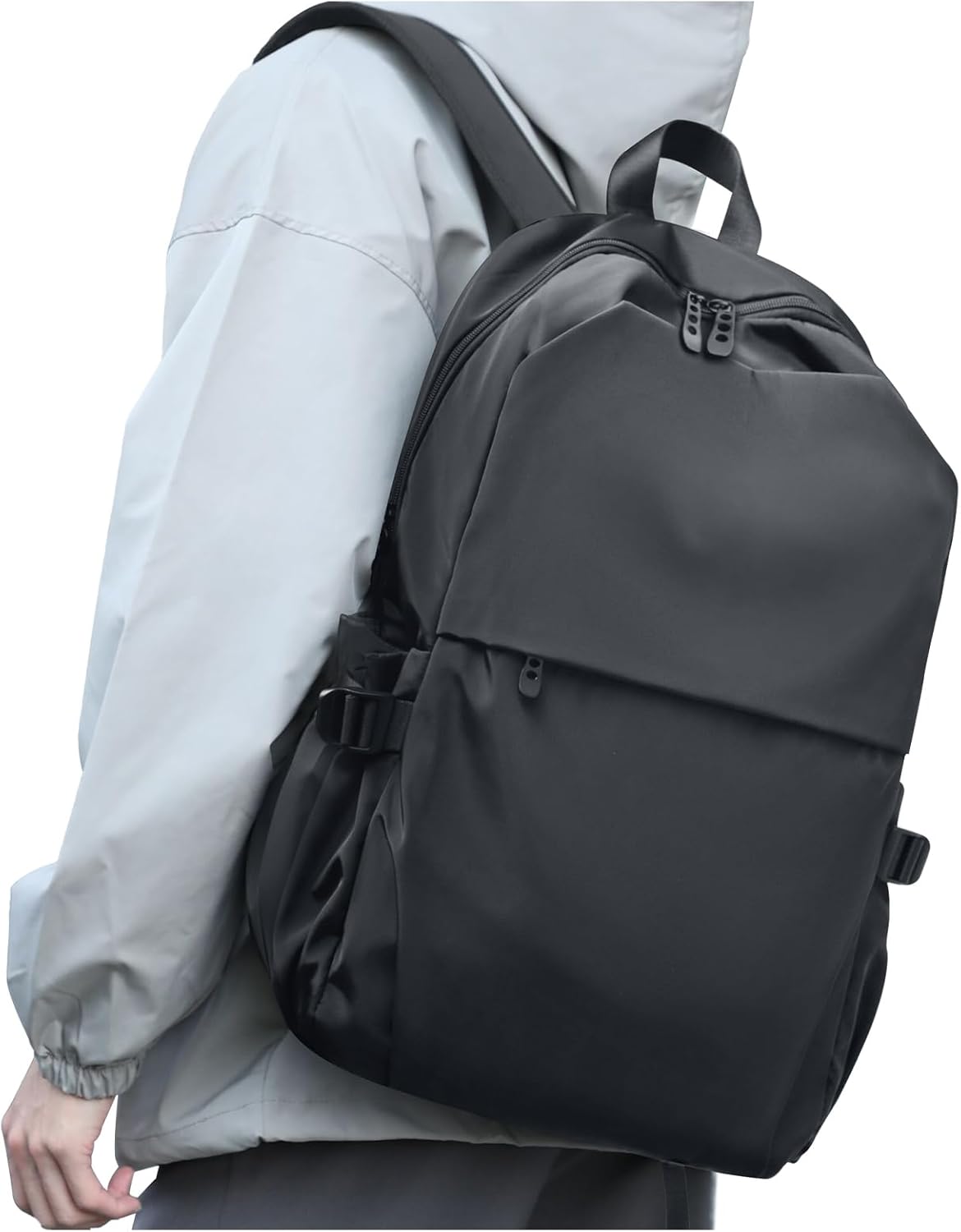 coofay Black Carry on Backpack For Women Men Waterproof College Gym Backpack Lightweight Small Travel Backpack Rucksack Casual Daypack Laptop Backpacks Hiking Backpack - Image 13