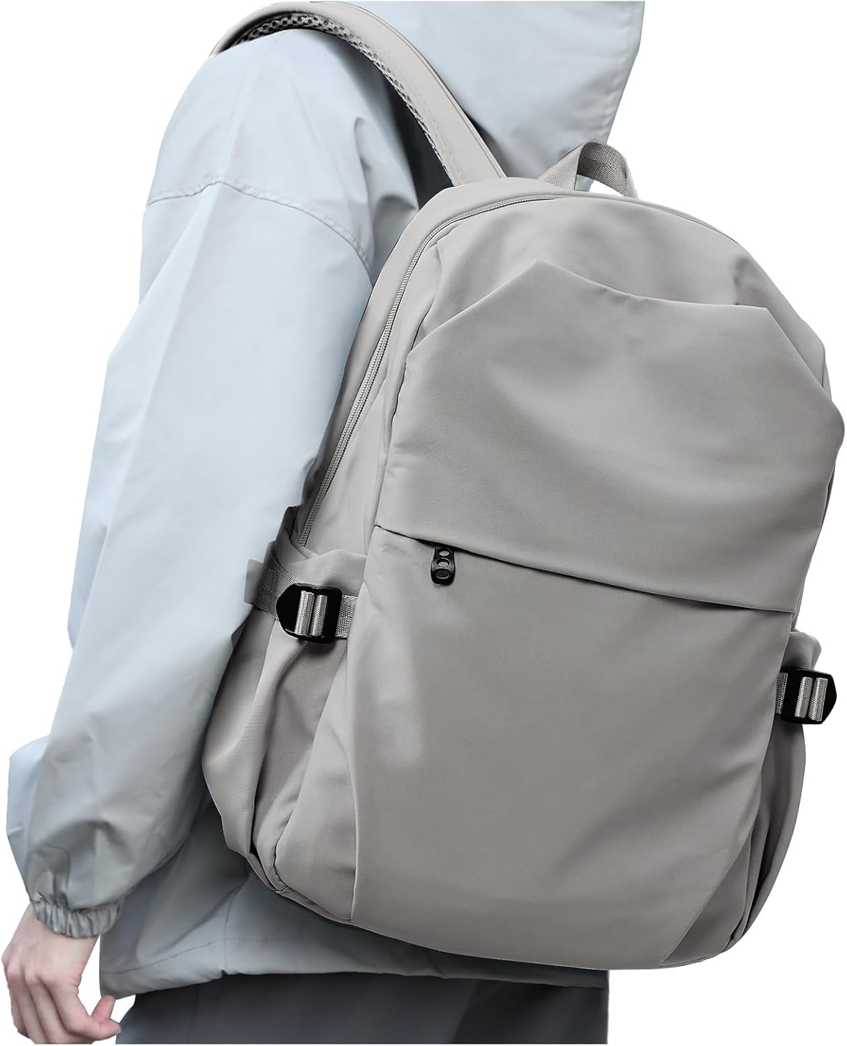 coofay Black Carry on Backpack For Women Men Waterproof College Gym Backpack Lightweight Small Travel Backpack Rucksack Casual Daypack Laptop Backpacks Hiking Backpack - Image 19