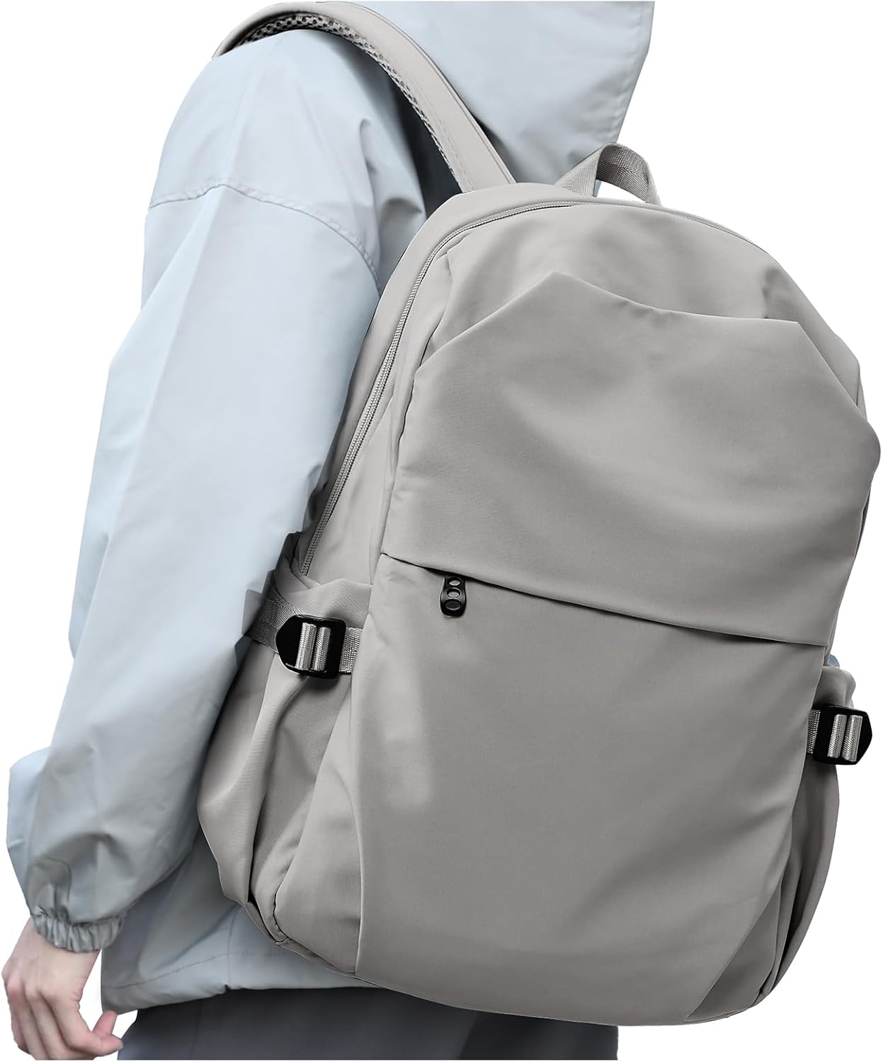 coofay Black Carry on Backpack For Women Men Waterproof College Gym Backpack Lightweight Small Travel Backpack Rucksack Casual Daypack Laptop Backpacks Hiking Backpack - Image 15