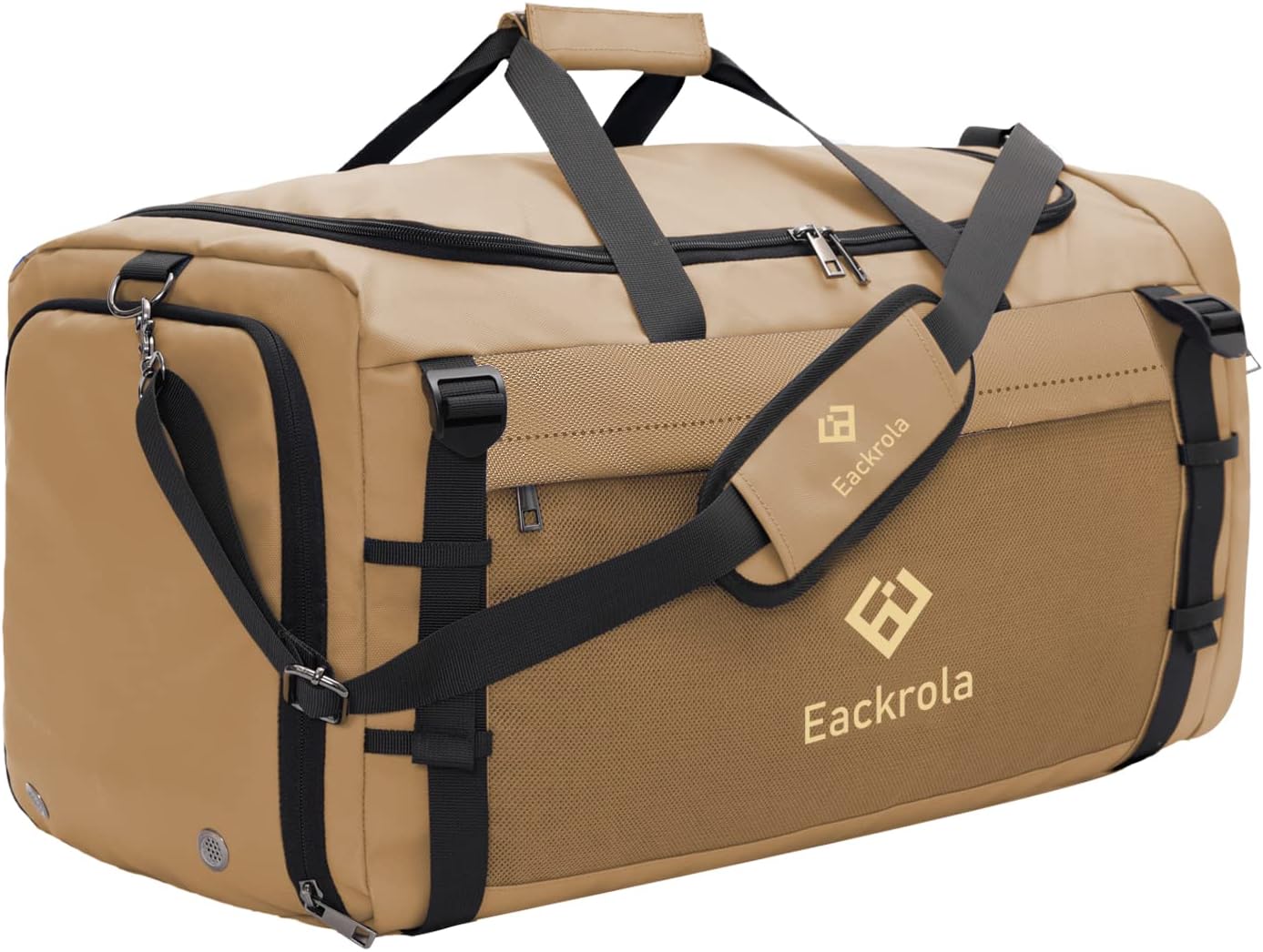 Eackrola Large Sports Gym Bag, Travel Duffel bag with Wet Pocket & Shoes Compartment for men women, 65L, Lightweight - Image 7