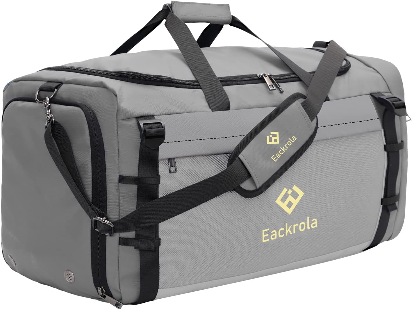 Eackrola Large Sports Gym Bag, Travel Duffel bag with Wet Pocket & Shoes Compartment for men women, 65L, Lightweight - Image 15