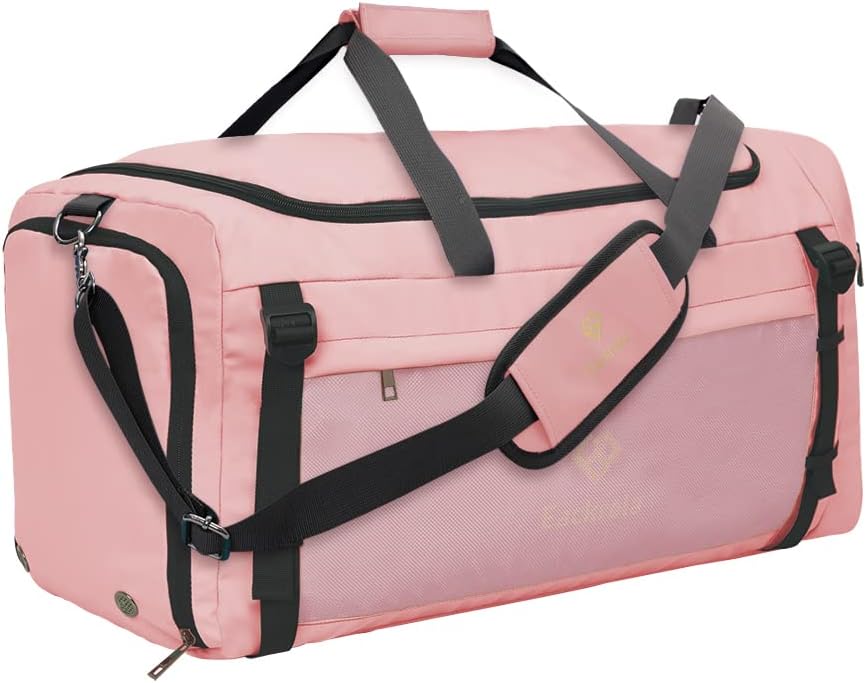 Eackrola Large Sports Gym Bag, Travel Duffel bag with Wet Pocket & Shoes Compartment for men women, 65L, Lightweight - Image 10