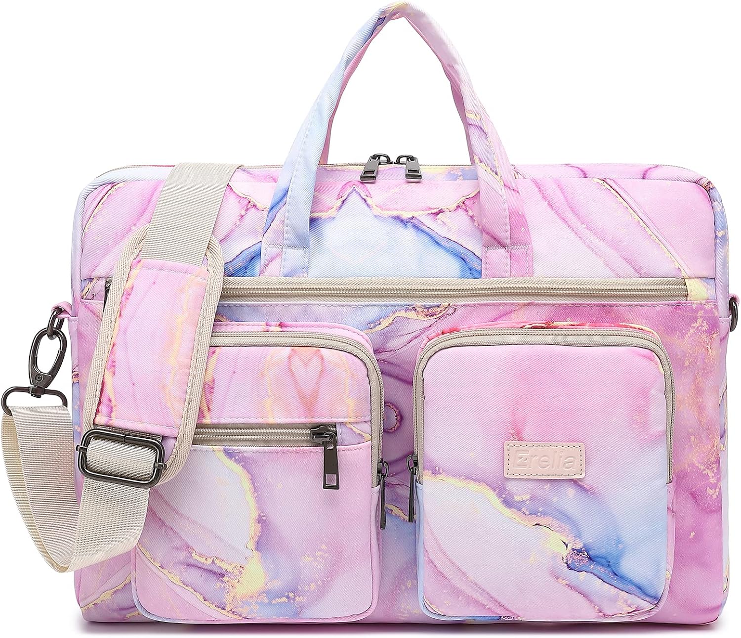 EZrelia Multi-functional 15.6 Inch Laptop Bag Messenger Bag Shoulder Bag WaterProof Briefcase - Image 15