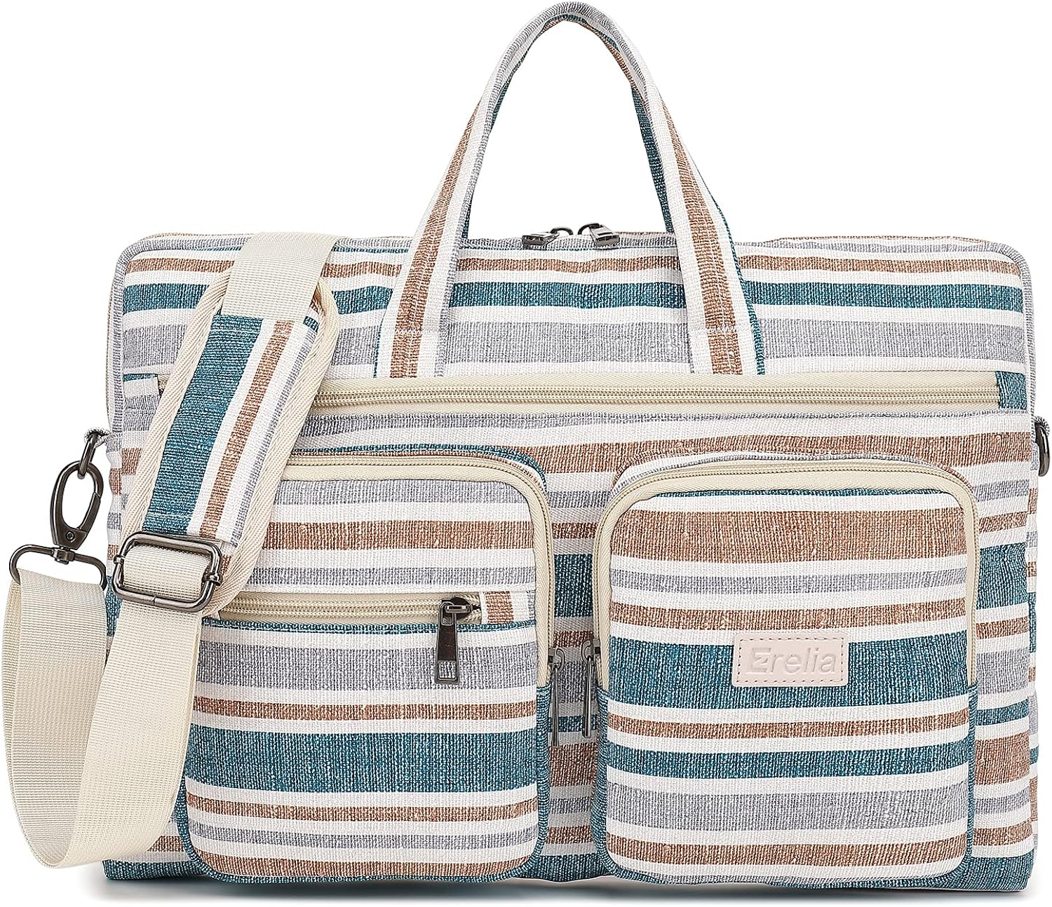EZrelia Multi-functional 15.6 Inch Laptop Bag Messenger Bag Shoulder Bag WaterProof Briefcase - Image 14