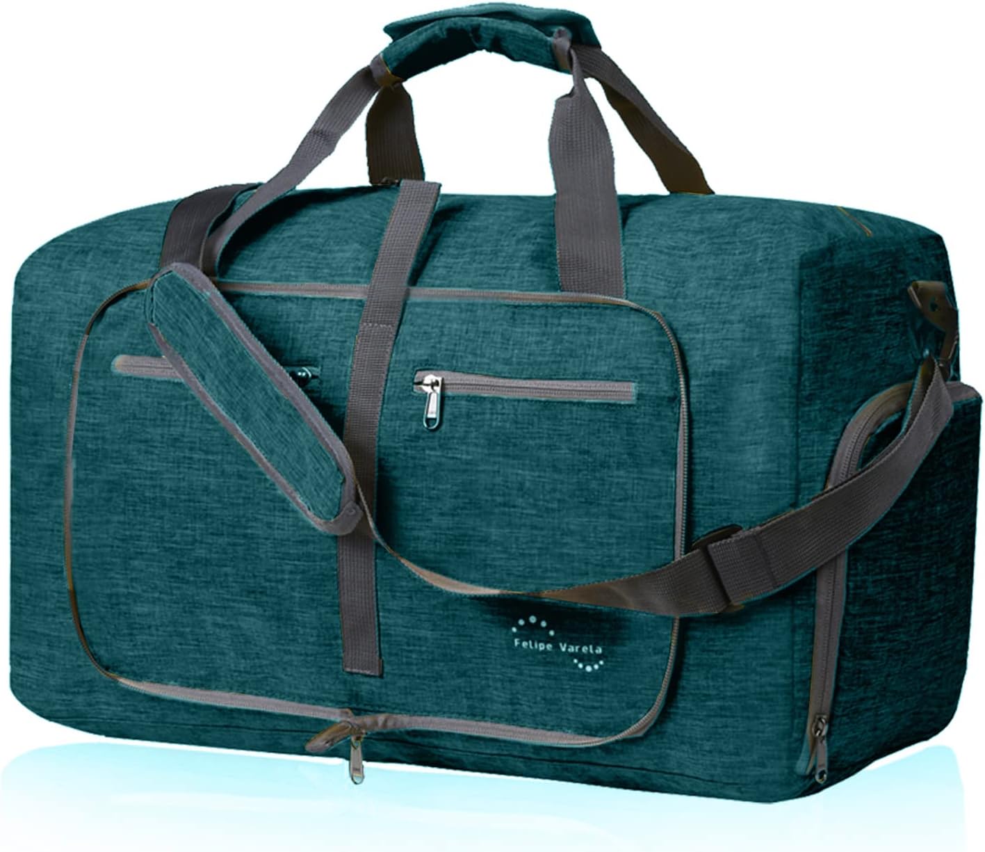 Felipe Varela 65L Duffle Bag with Shoes Compartment and Adjustable Strap,Foldable Travel Duffel Bags for Men Women,Waterproof Duffel Bags - Image 8