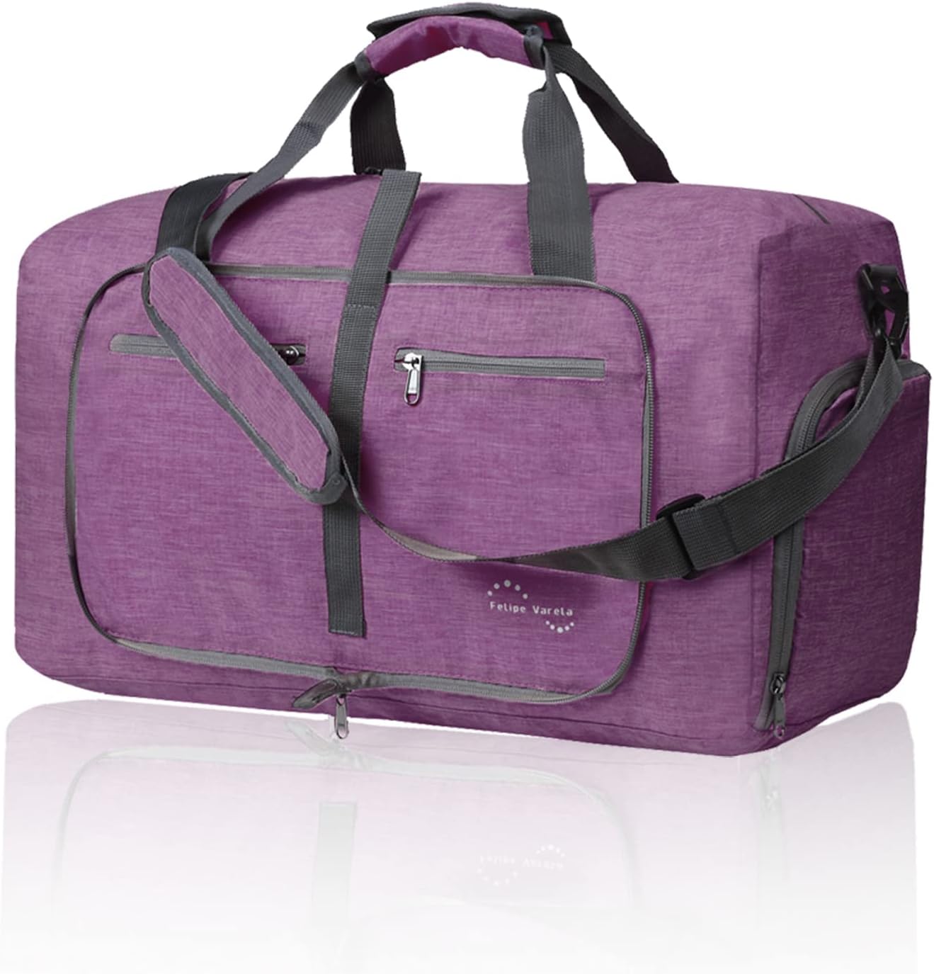 Felipe Varela 65L Duffle Bag with Shoes Compartment and Adjustable Strap,Foldable Travel Duffel Bags for Men Women,Waterproof Duffel Bags - Image 27