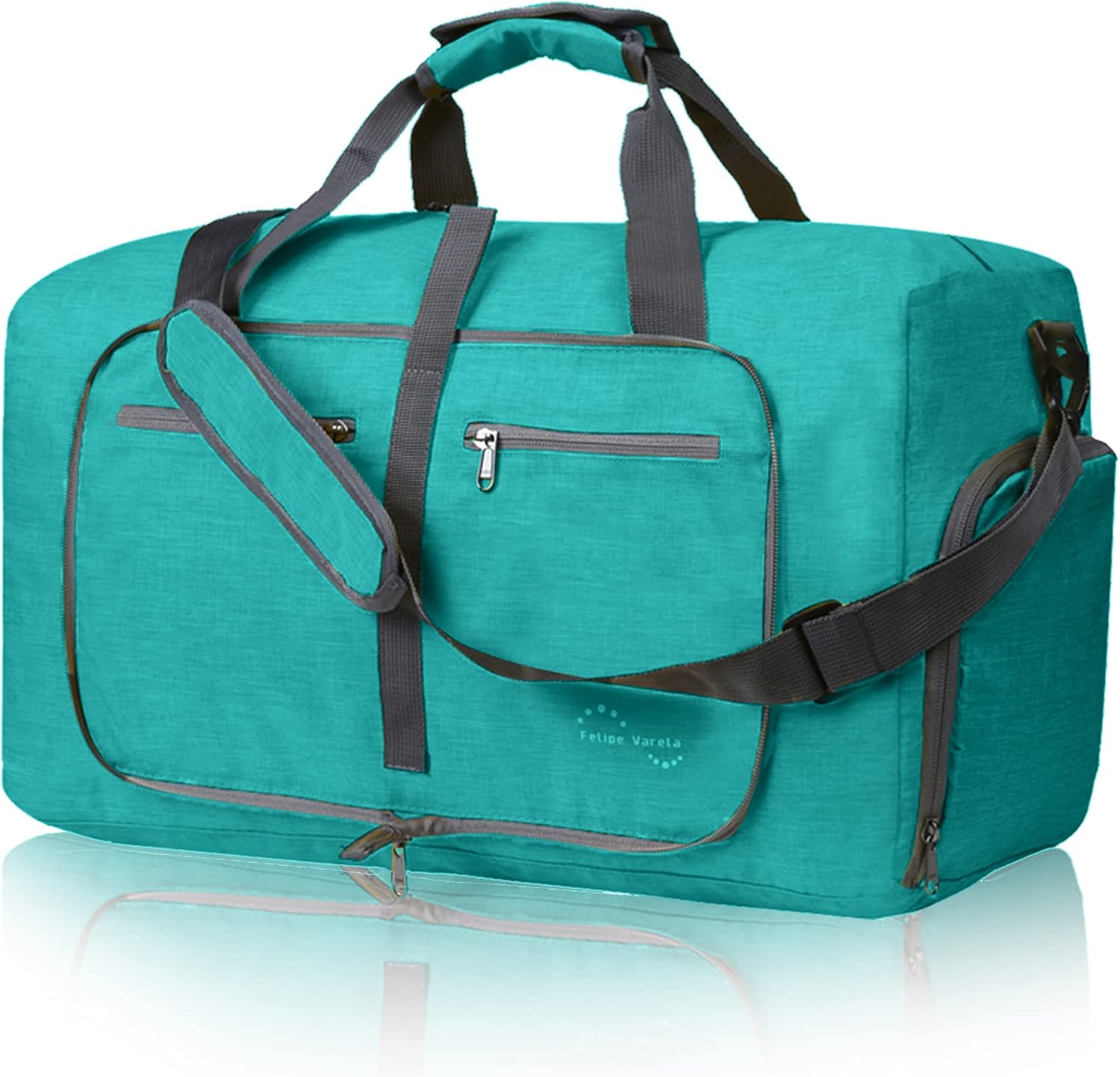 Felipe Varela 65L Duffle Bag with Shoes Compartment and Adjustable Strap,Foldable Travel Duffel Bags for Men Women,Waterproof Duffel Bags - Image 12