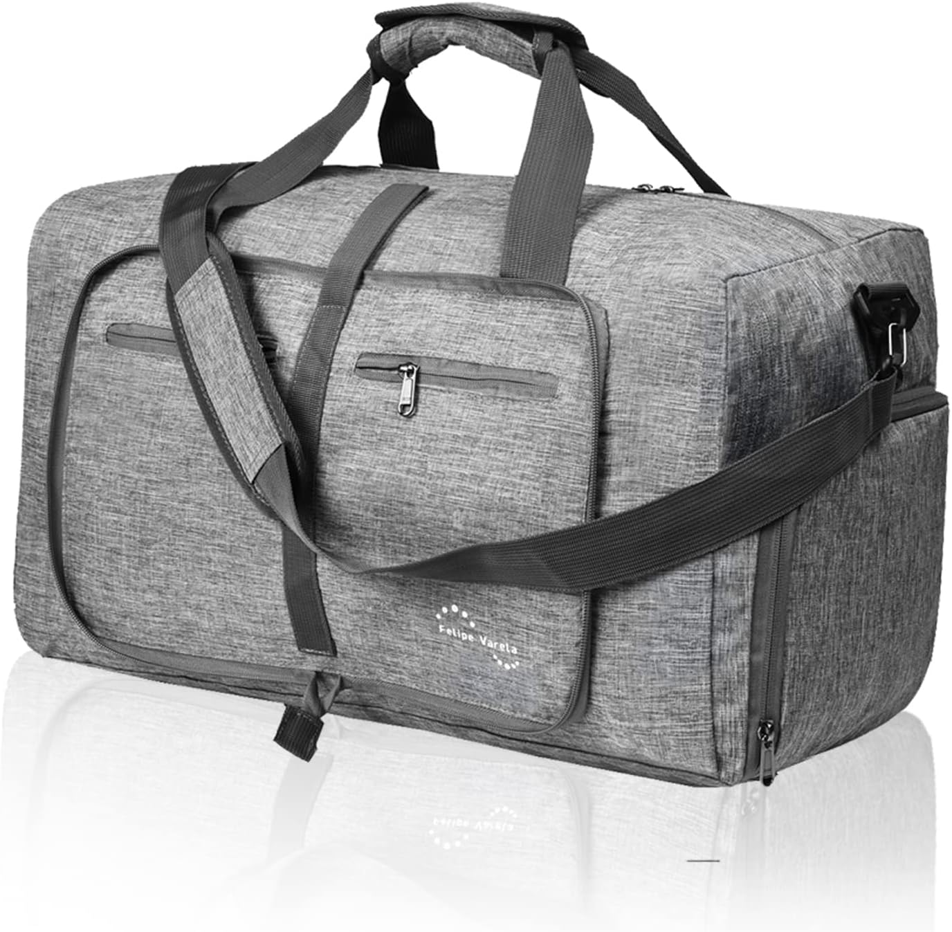 Felipe Varela 65L Duffle Bag with Shoes Compartment and Adjustable Strap,Foldable Travel Duffel Bags for Men Women,Waterproof Duffel Bags - Image 14