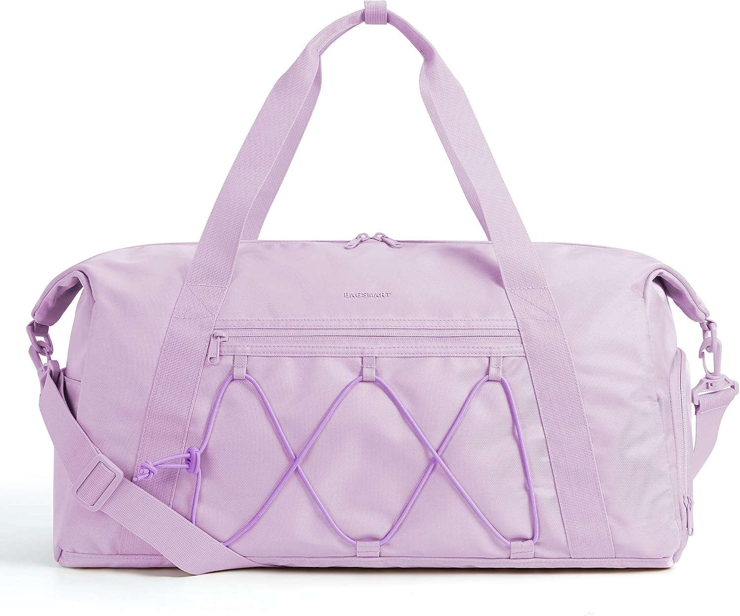 Gym Bag for Women, BAGSMART Sports Travel Duffel Bag With Shoe Compartment & Wet Pocket, Carry On Weekender Duffel Bag, Water Resistant Sports Gym Tote Bags Swimming Yoga Workout, White\u2026 - Image 7