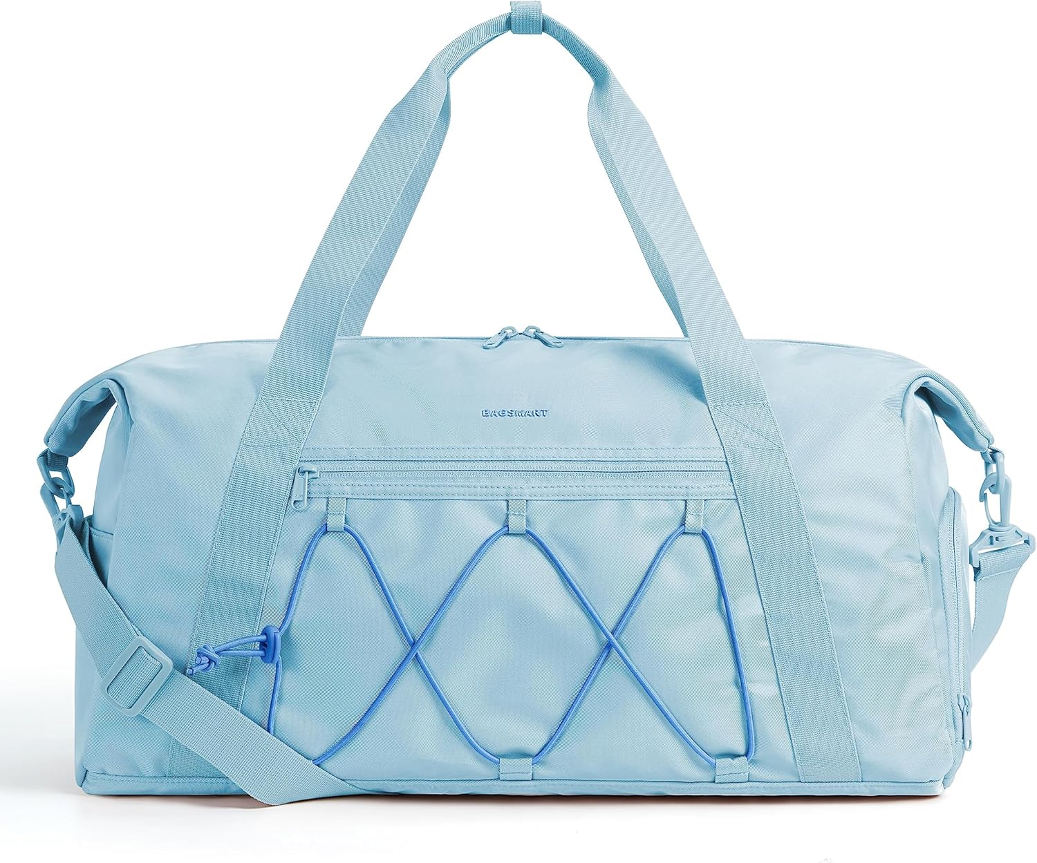 Gym Bag for Women, BAGSMART Sports Travel Duffel Bag With Shoe Compartment & Wet Pocket, Carry On Weekender Duffel Bag, Water Resistant Sports Gym Tote Bags Swimming Yoga Workout, White\u2026 - Image 9