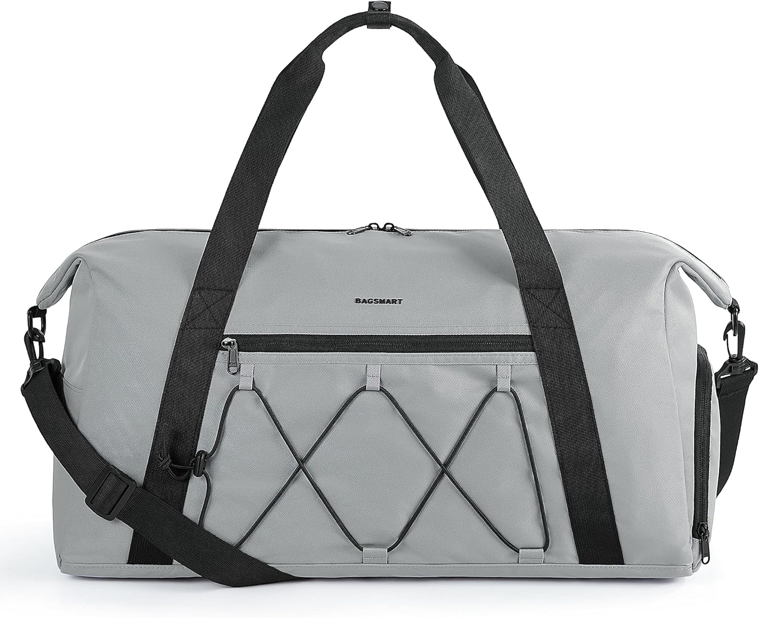 Gym Bag for Women, BAGSMART Sports Travel Duffel Bag With Shoe Compartment & Wet Pocket, Carry On Weekender Duffel Bag, Water Resistant Sports Gym Tote Bags Swimming Yoga Workout, White\u2026 - Image 8
