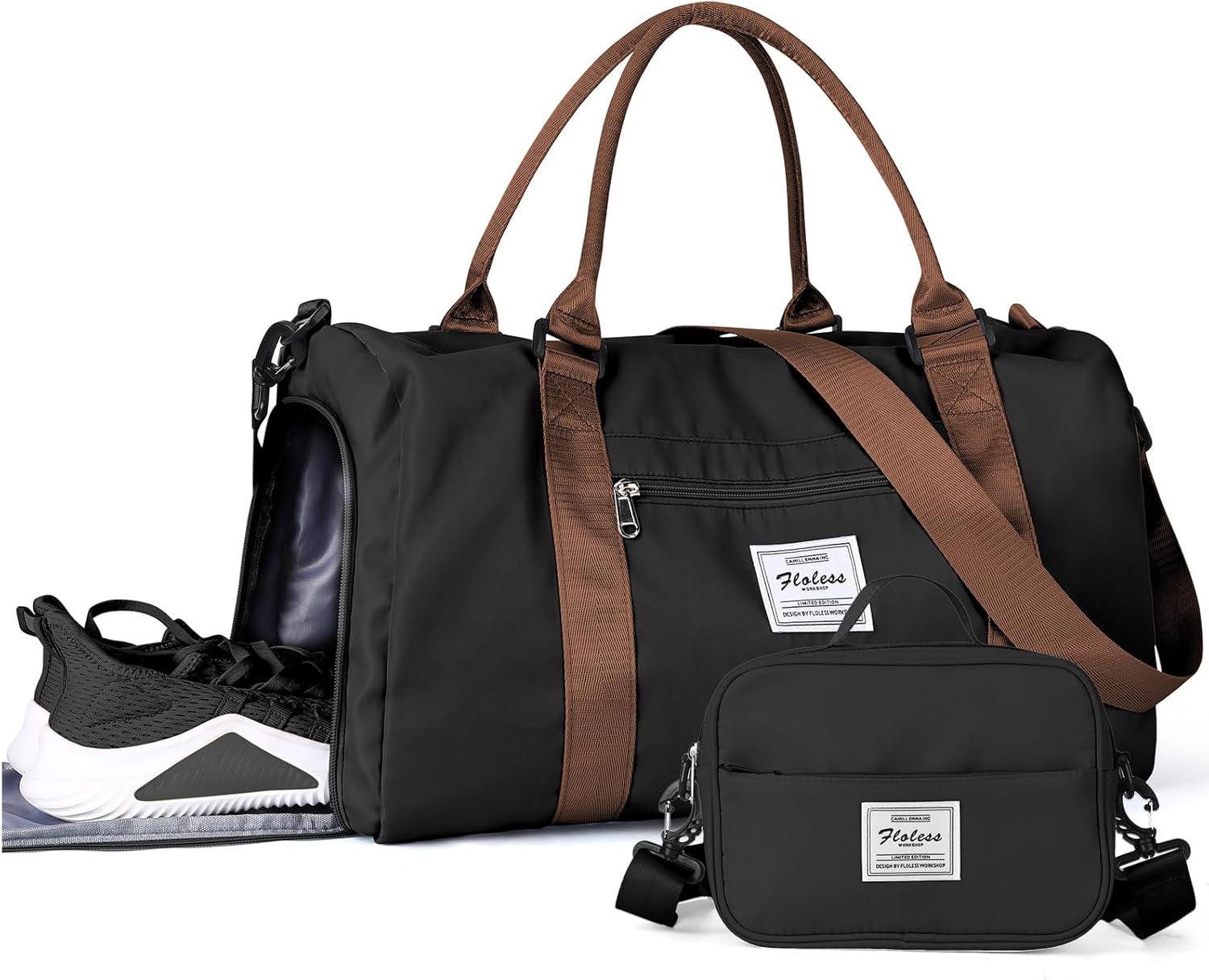 Gym Bag Womens Mens with Shoes Compartment and Wet Pocket,Travel Duffel Bag for Women for Plane,Sport Gym Tote Bags Swimming Yoga,Waterproof Weekend Overnight Bag Carry on Bag Hospital Holdalls - Image 48