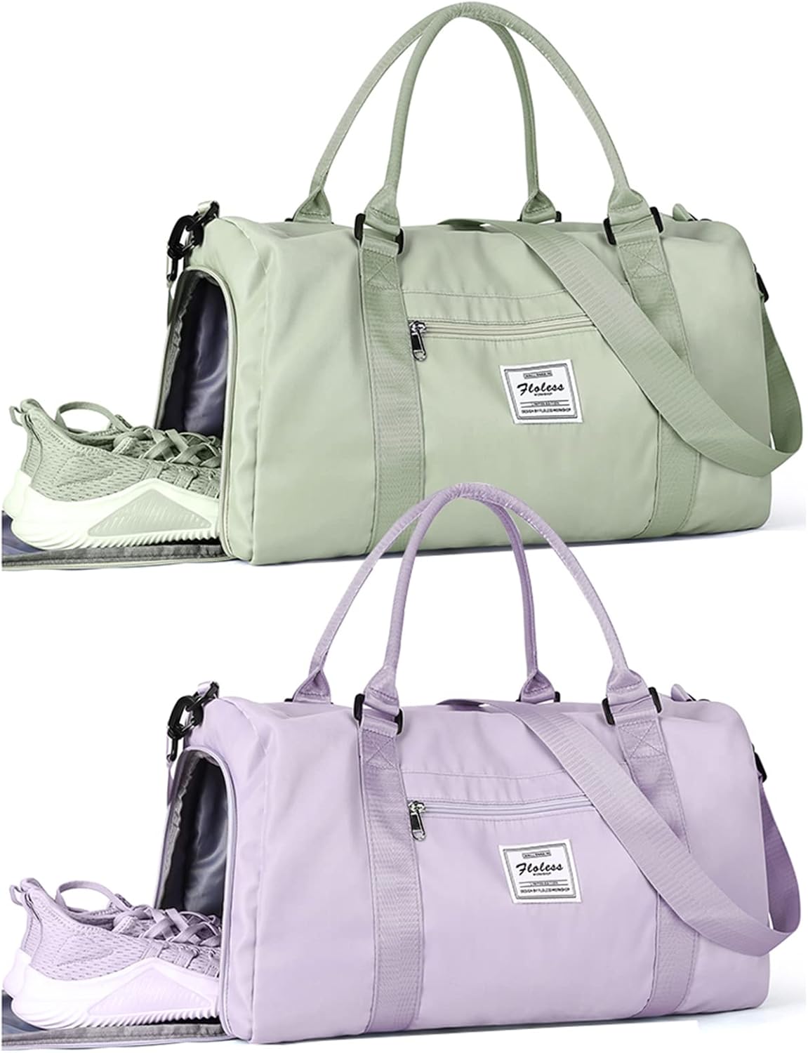 Gym Bag Womens Mens with Shoes Compartment and Wet Pocket,Travel Duffel Bag for Women for Plane,Sport Gym Tote Bags Swimming Yoga,Waterproof Weekend Overnight Bag Carry on Bag Hospital Holdalls - Image 20