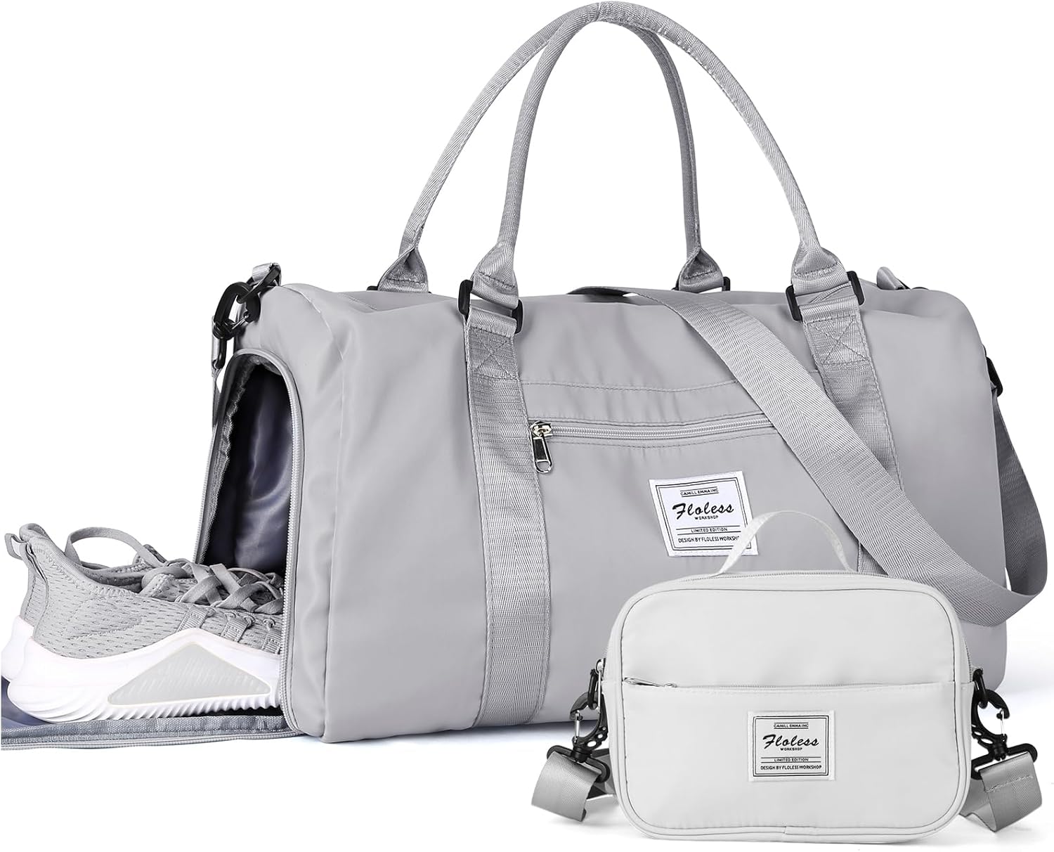 Gym Bag Womens Mens with Shoes Compartment and Wet Pocket,Travel Duffel Bag for Women for Plane,Sport Gym Tote Bags Swimming Yoga,Waterproof Weekend Overnight Bag Carry on Bag Hospital Holdalls - Image 30