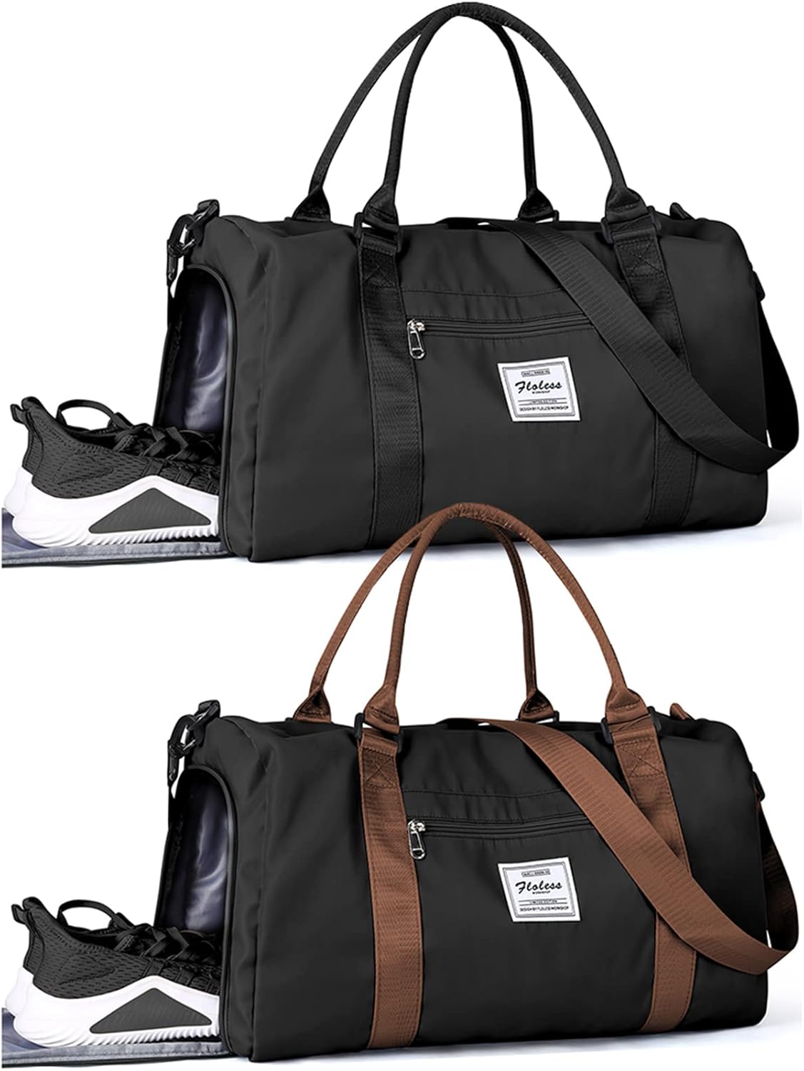 Gym Bag Womens Mens with Shoes Compartment and Wet Pocket,Travel Duffel Bag for Women for Plane,Sport Gym Tote Bags Swimming Yoga,Waterproof Weekend Overnight Bag Carry on Bag Hospital Holdalls - Image 15