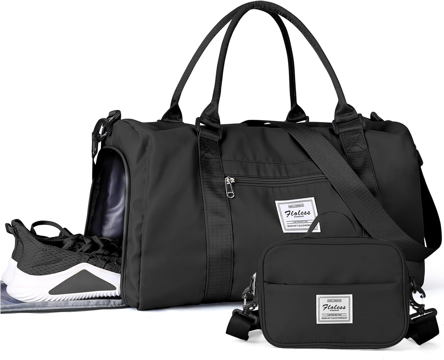 Gym Bag Womens Mens with Shoes Compartment and Wet Pocket,Travel Duffel Bag for Women for Plane,Sport Gym Tote Bags Swimming Yoga,Waterproof Weekend Overnight Bag Carry on Bag Hospital Holdalls - Image 19
