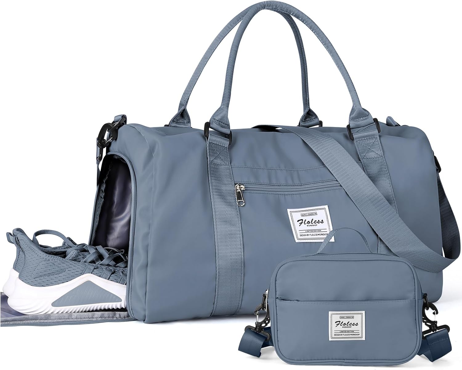 Gym Bag Womens Mens with Shoes Compartment and Wet Pocket,Travel Duffel Bag for Women for Plane,Sport Gym Tote Bags Swimming Yoga,Waterproof Weekend Overnight Bag Carry on Bag Hospital Holdalls - Image 16