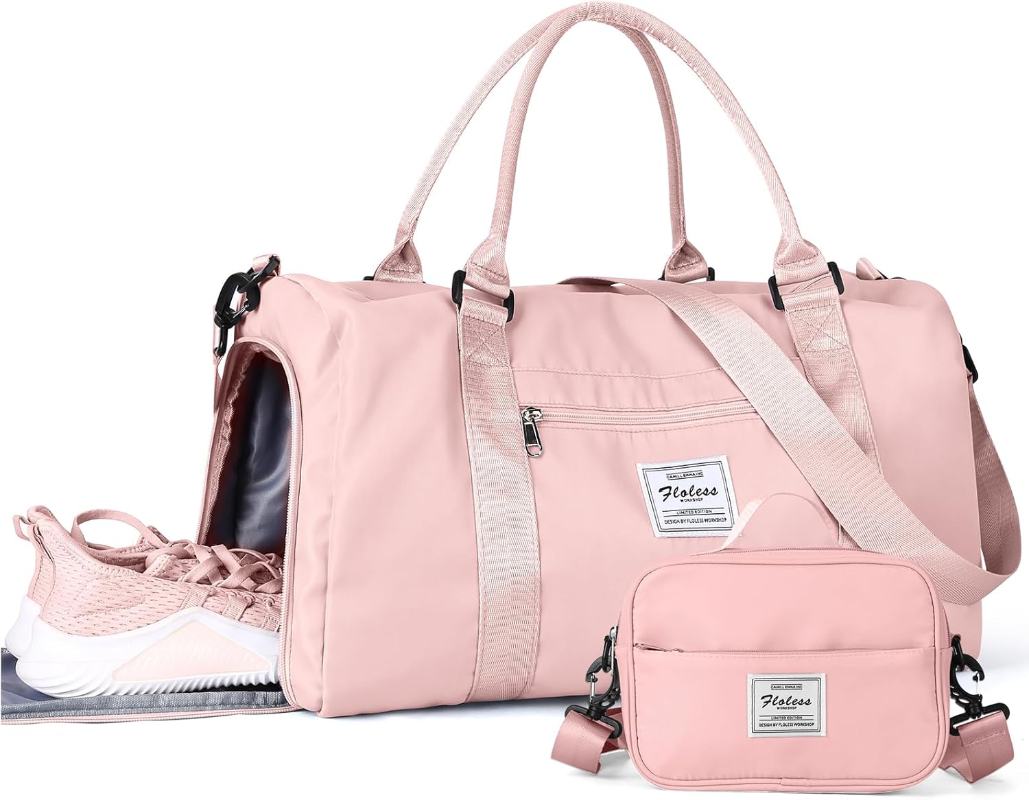 Gym Bag Womens Mens with Shoes Compartment and Wet Pocket,Travel Duffel Bag for Women for Plane,Sport Gym Tote Bags Swimming Yoga,Waterproof Weekend Overnight Bag Carry on Bag Hospital Holdalls - Image 31