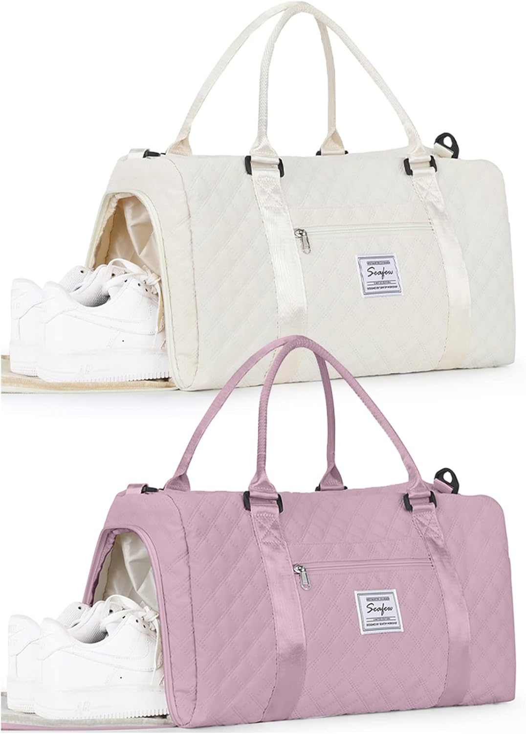 Gym Bag Womens Mens with Shoes Compartment and Wet Pocket,Travel Duffel Bag for Women for Plane,Sport Gym Tote Bags Swimming Yoga,Waterproof Weekend Overnight Bag Carry on Bag Hospital Holdalls - Image 36