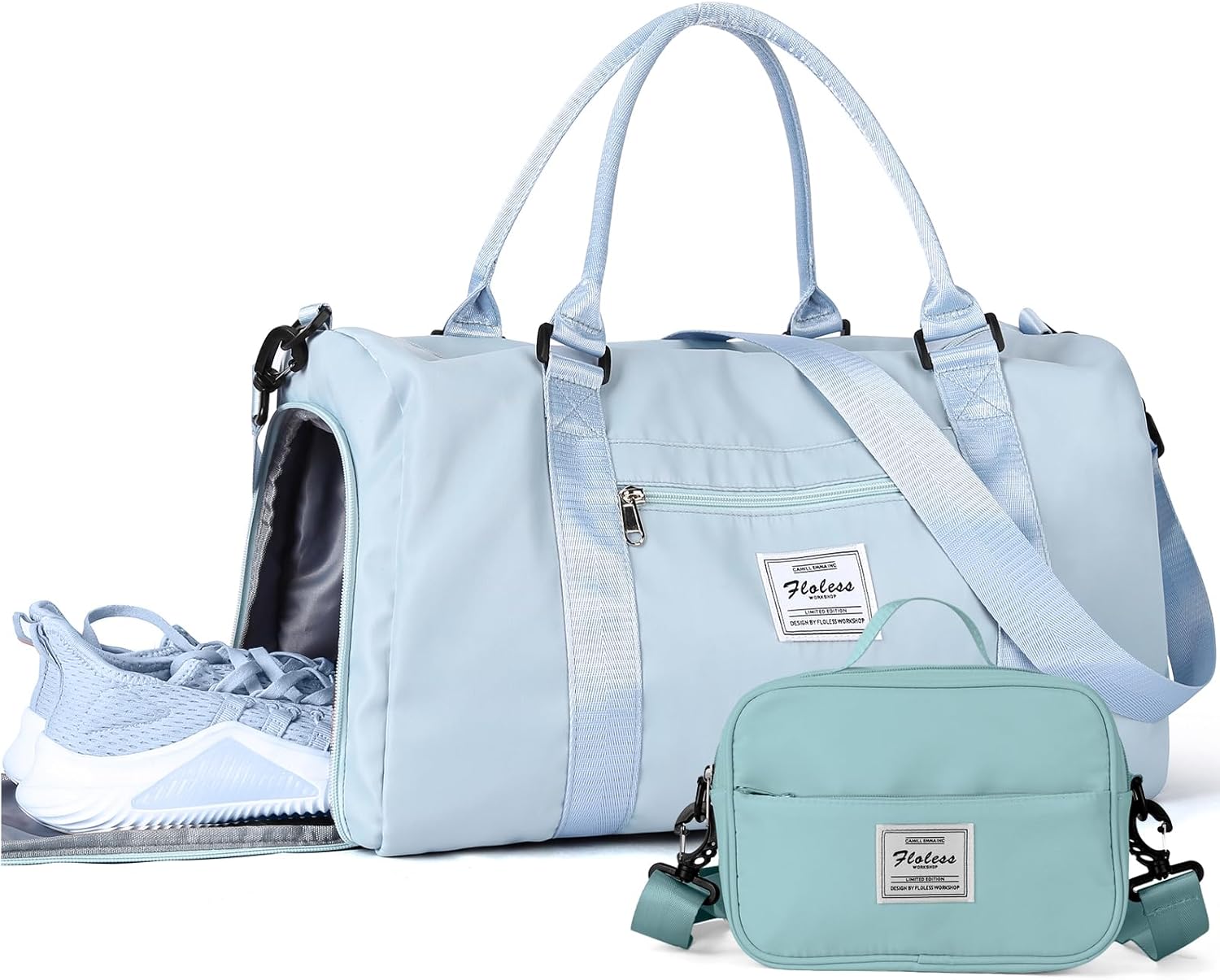 Gym Bag Womens Mens with Shoes Compartment and Wet Pocket,Travel Duffel Bag for Women for Plane,Sport Gym Tote Bags Swimming Yoga,Waterproof Weekend Overnight Bag Carry on Bag Hospital Holdalls - Image 46