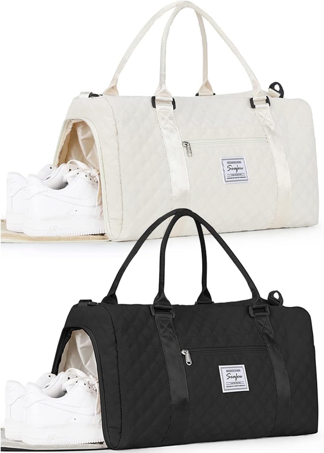 Gym Bag Womens Mens with Shoes Compartment and Wet Pocket,Travel Duffel Bag for Women for Plane,Sport Gym Tote Bags Swimming Yoga,Waterproof Weekend Overnight Bag Carry on Bag Hospital Holdalls - Image 42