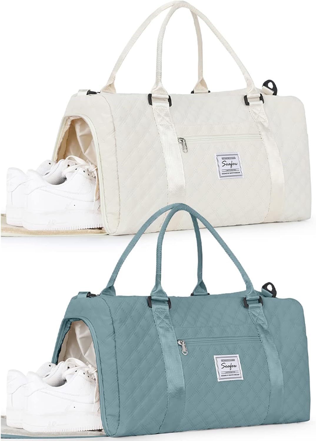 Gym Bag Womens Mens with Shoes Compartment and Wet Pocket,Travel Duffel Bag for Women for Plane,Sport Gym Tote Bags Swimming Yoga,Waterproof Weekend Overnight Bag Carry on Bag Hospital Holdalls - Image 34