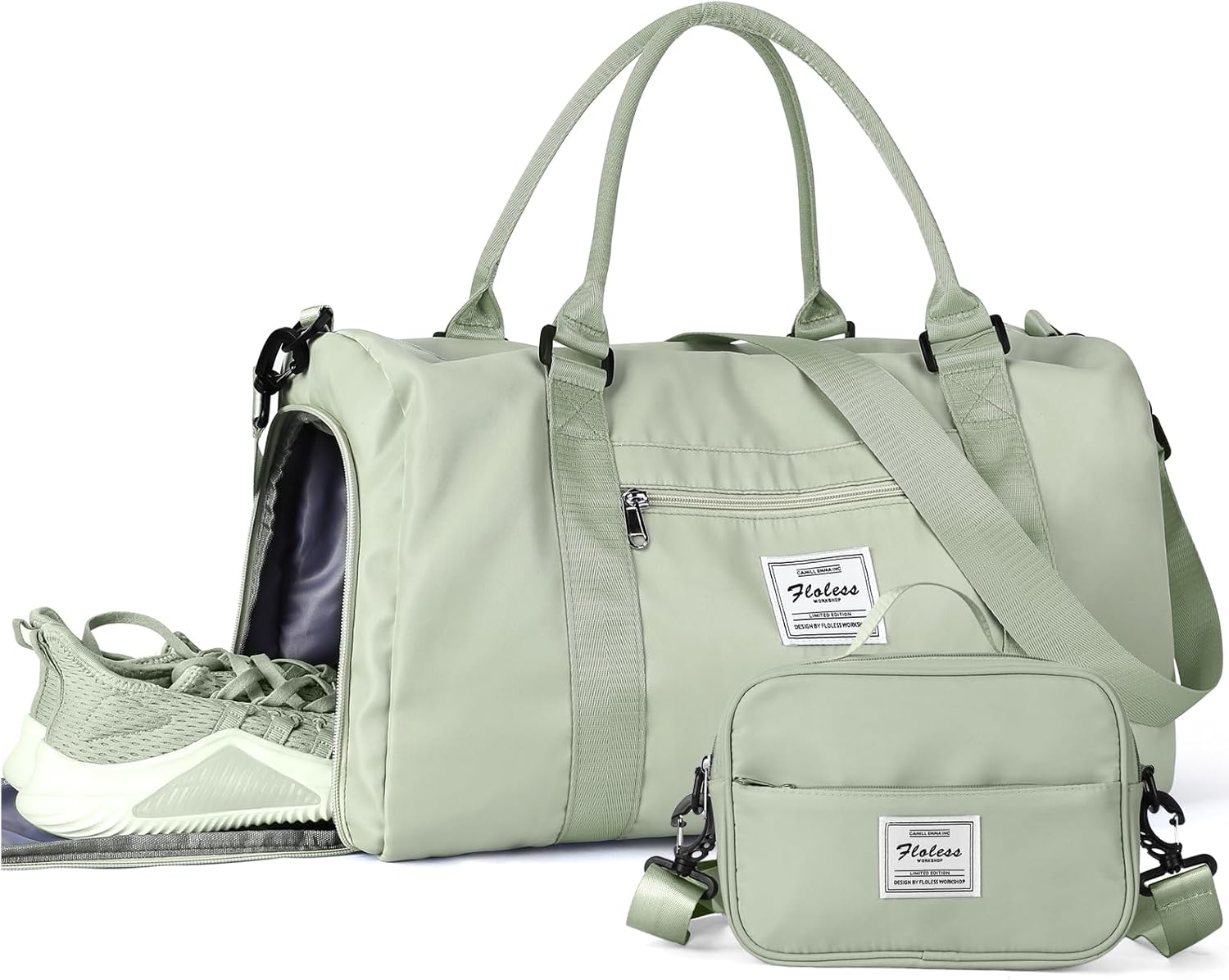 Gym Bag Womens Mens with Shoes Compartment and Wet Pocket,Travel Duffel Bag for Women for Plane,Sport Gym Tote Bags Swimming Yoga,Waterproof Weekend Overnight Bag Carry on Bag Hospital Holdalls - Image 26