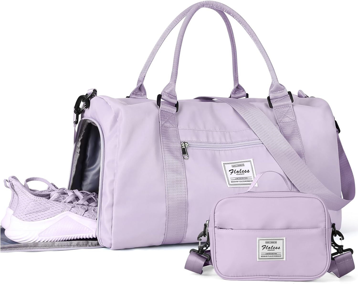 Gym Bag Womens Mens with Shoes Compartment and Wet Pocket,Travel Duffel Bag for Women for Plane,Sport Gym Tote Bags Swimming Yoga,Waterproof Weekend Overnight Bag Carry on Bag Hospital Holdalls - Image 41