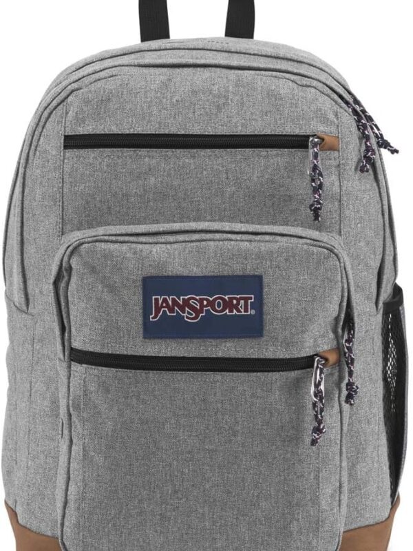JanSport Backpack, with 15-inch Laptop Sleeve, Grey Letterman - Large Computer Bag Rucksack with 2 Compartments, Ergonomic Straps - Bag for Men, Women