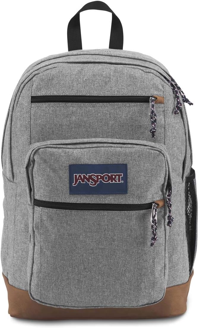 JanSport Backpack, with 15-inch Laptop Sleeve, Grey Letterman - Large Computer Bag Rucksack with 2 Compartments, Ergonomic Straps - Bag for Men, Women