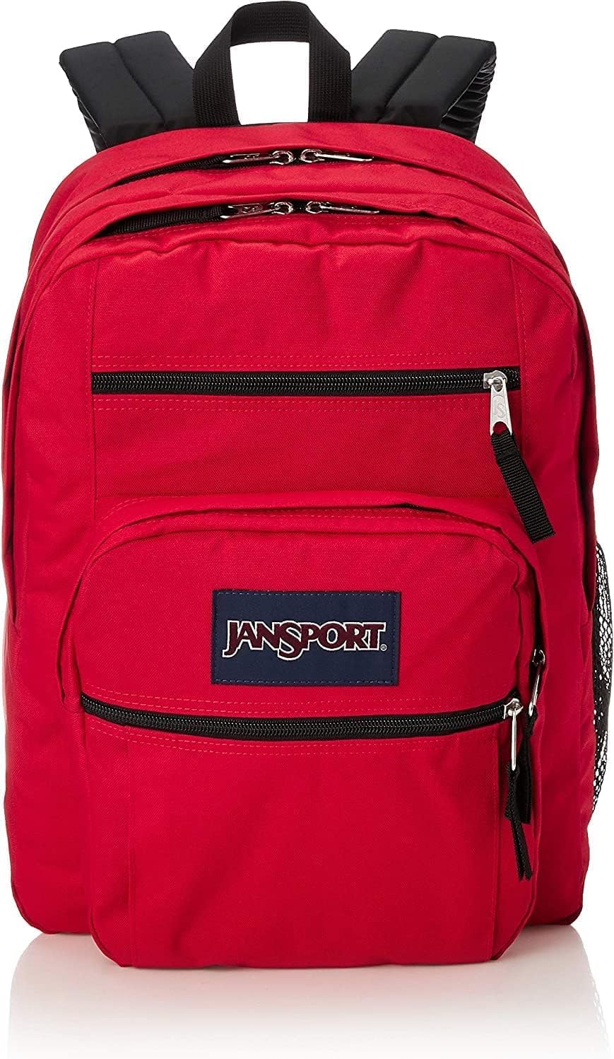 JanSport Big Laptop Backpack for College - Computer Bag with 2 Compartments, Ergonomic Shoulder Straps, 15\u201D Laptop Sleeve, Haul Handle - Book Rucksack, Red Tape - Image 6