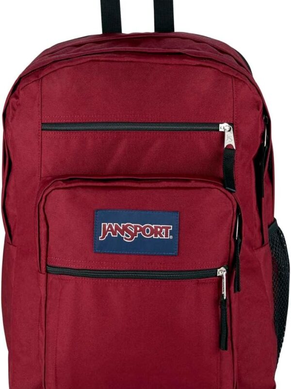 JanSport Big Laptop Backpack for College - Computer Bag with 2 Compartments, Ergonomic Shoulder Straps, 15\u201D Laptop Sleeve, Haul Handle - Book Rucksack, Russet Red