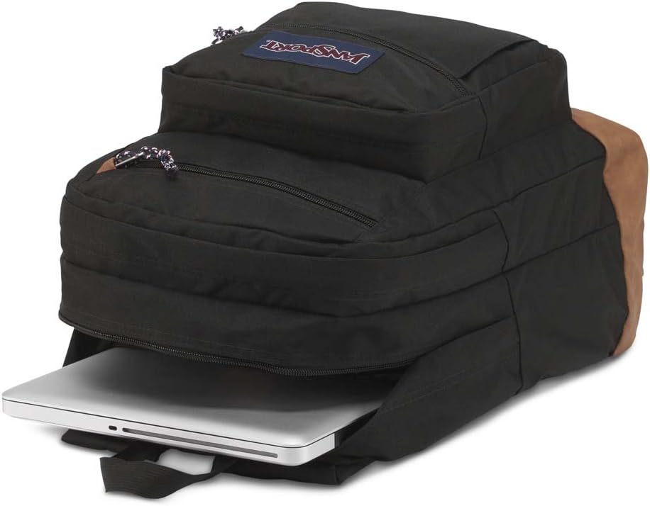 JanSport Cool Backpack, with 15-inch Laptop Sleeve, Black - Large Computer Bag Rucksack with 2 Compartments, Ergonomic Straps - Image 7