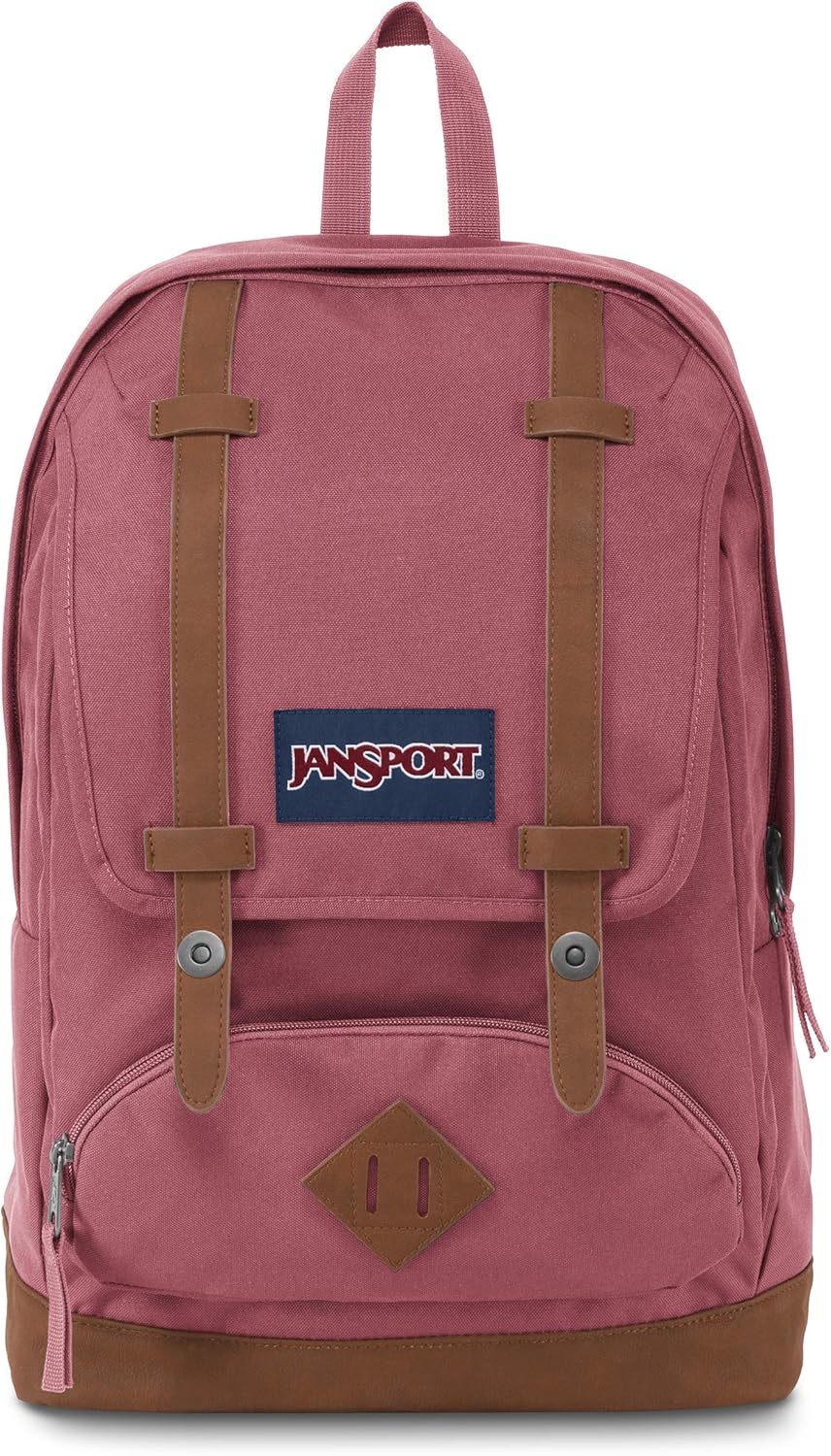 JanSport Cortlandt Laptop Backpack, Misty Rose, 15\u201D Laptop Sleeve-Synthetic Leather Shoulder Computer Bag with Large Compartment, Padded Straps-Book Rucksack for Men, Women - Image 9