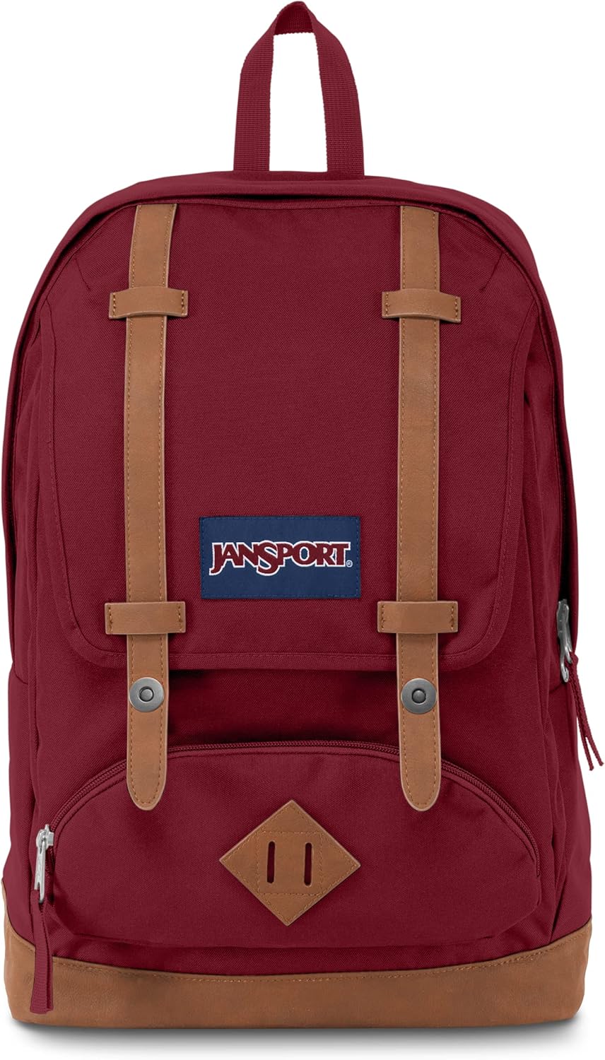 JanSport Cortlandt Laptop Backpack, Misty Rose, 15\u201D Laptop Sleeve-Synthetic Leather Shoulder Computer Bag with Large Compartment, Padded Straps-Book Rucksack for Men, Women - Image 8