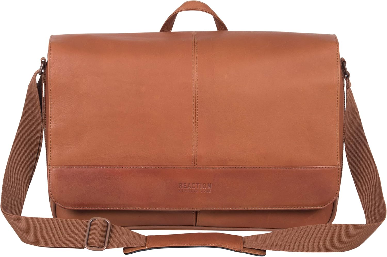 Kenneth Cole REACTION Manhattan Shoulder Satchel Colombian Leather Computer & Tablet Travel Briefcase, Black Laptop Messenger, Laptop Messenger Bag - Image 10