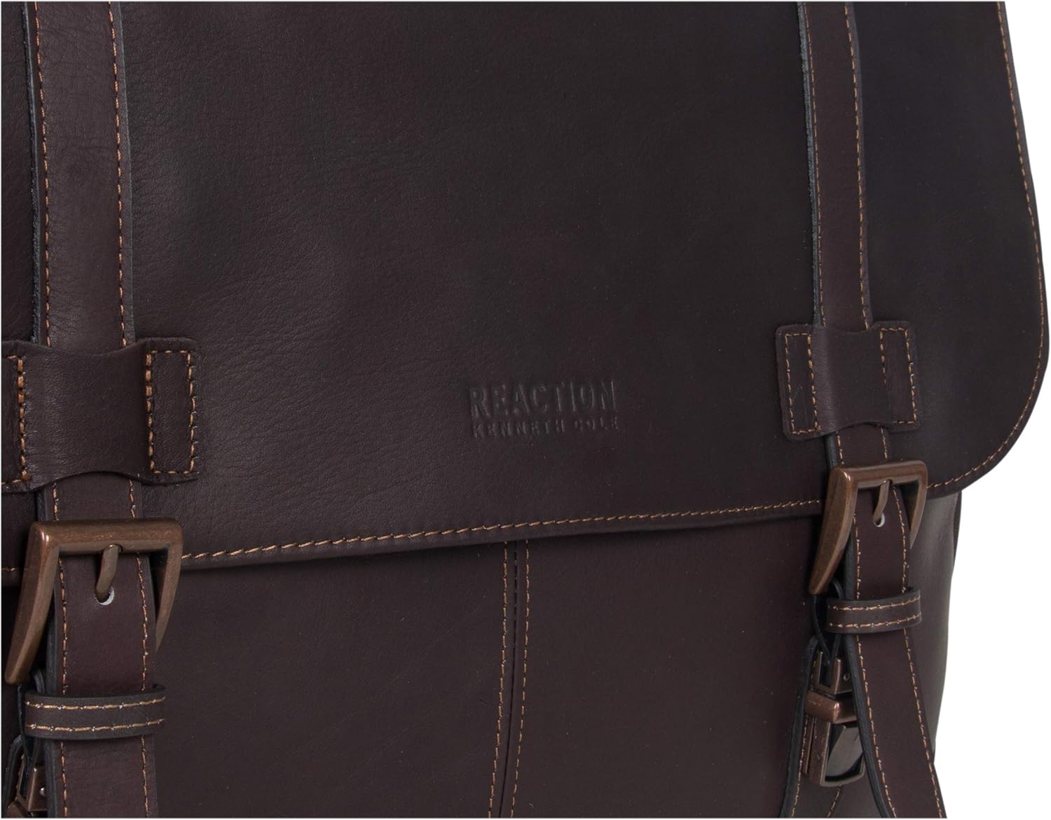 KENNETH COLE REACTION Show Business Messenger Briefcase Colombian Leather 16\u201D Laptop Computer Portfolio Satchel Work Bag, Includes Card Holders, Dark Brown, One Size - Image 10