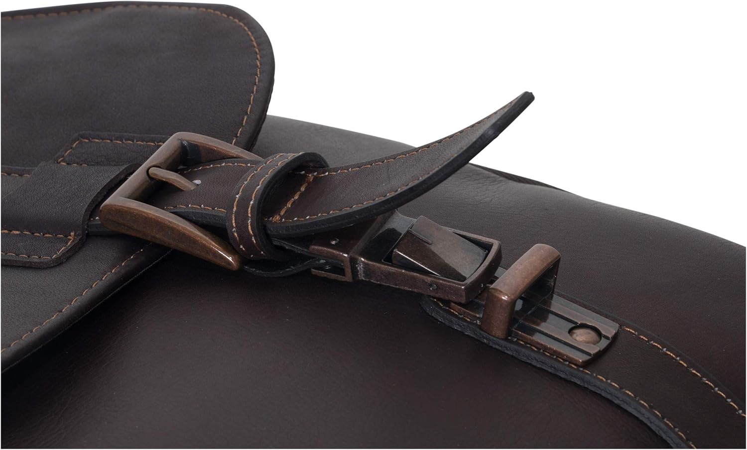 KENNETH COLE REACTION Show Business Messenger Briefcase Colombian Leather 16\u201D Laptop Computer Portfolio Satchel Work Bag, Includes Card Holders, Dark Brown, One Size - Image 4