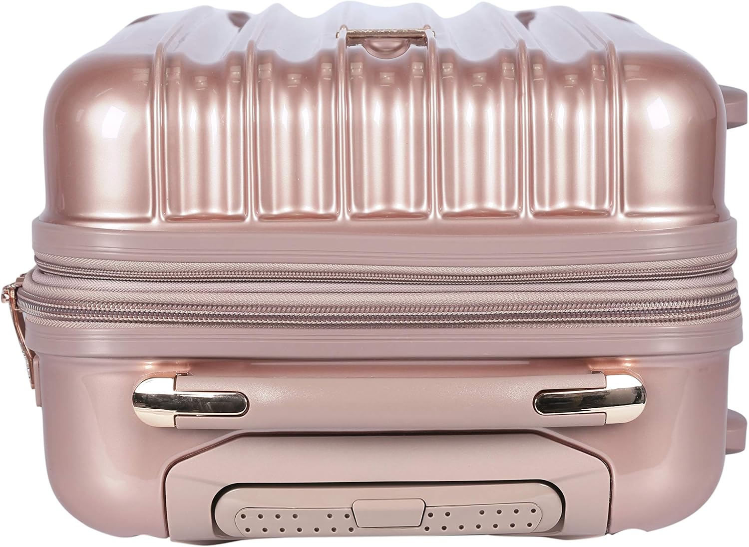 kensie Women's Alma Hardside Spinner Luggage, Expandable, Rose Gold, Carry-On 20-Inch - Image 6