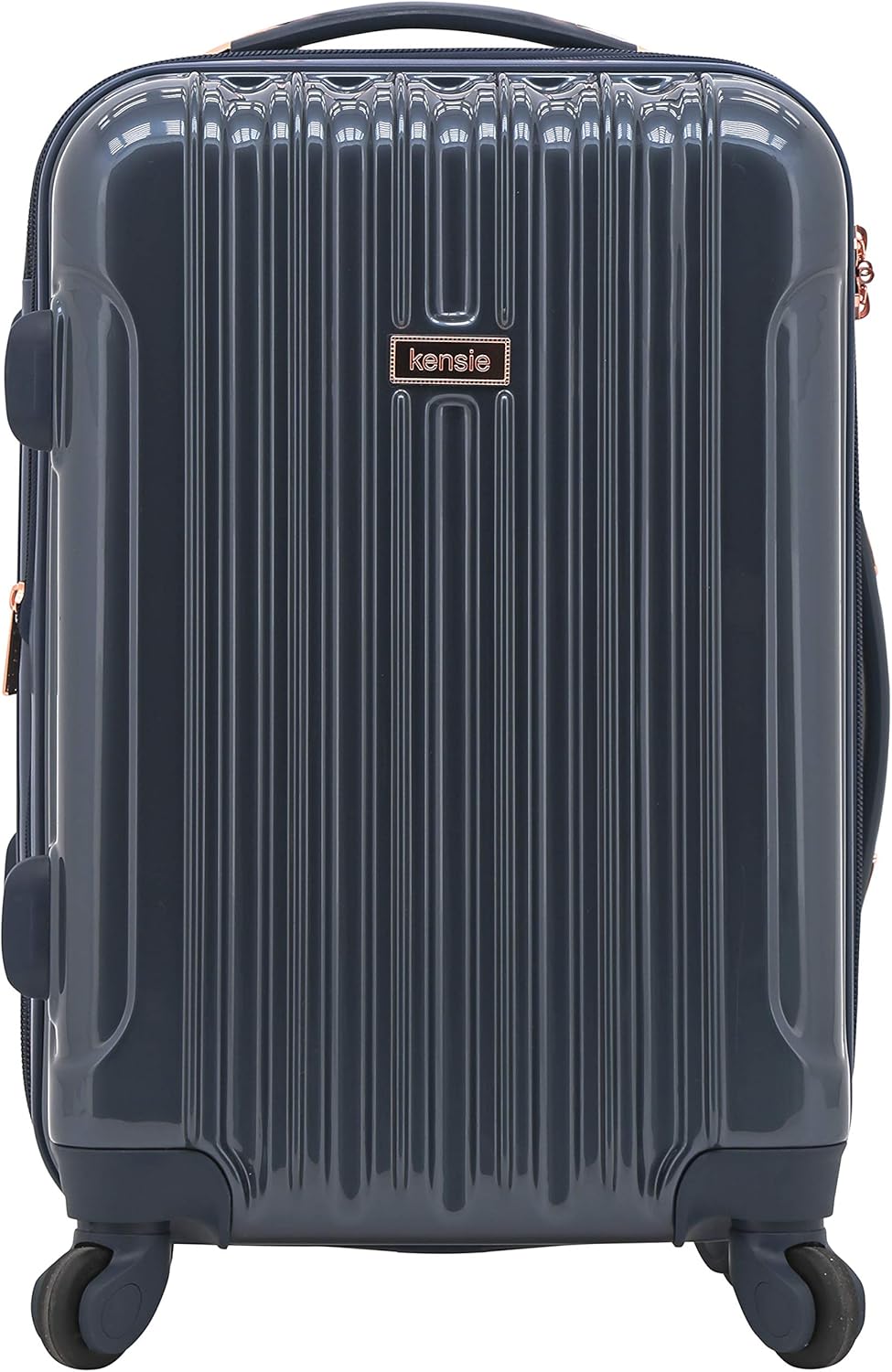 kensie Women's Alma Hardside Spinner Luggage, Expandable, Rose Gold, Carry-On 20-Inch - Image 13