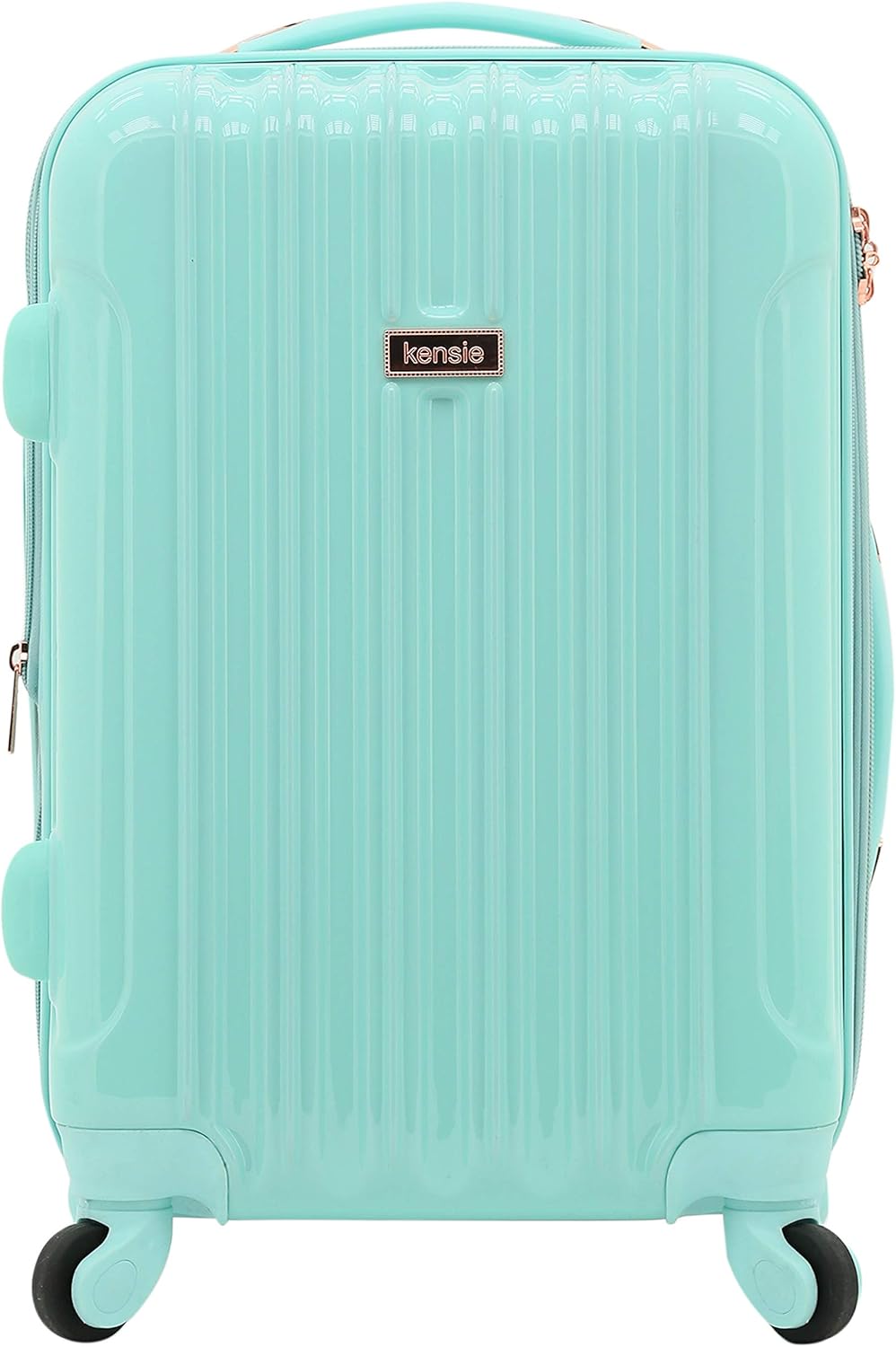kensie Women's Alma Hardside Spinner Luggage, Expandable, Rose Gold, Carry-On 20-Inch - Image 9