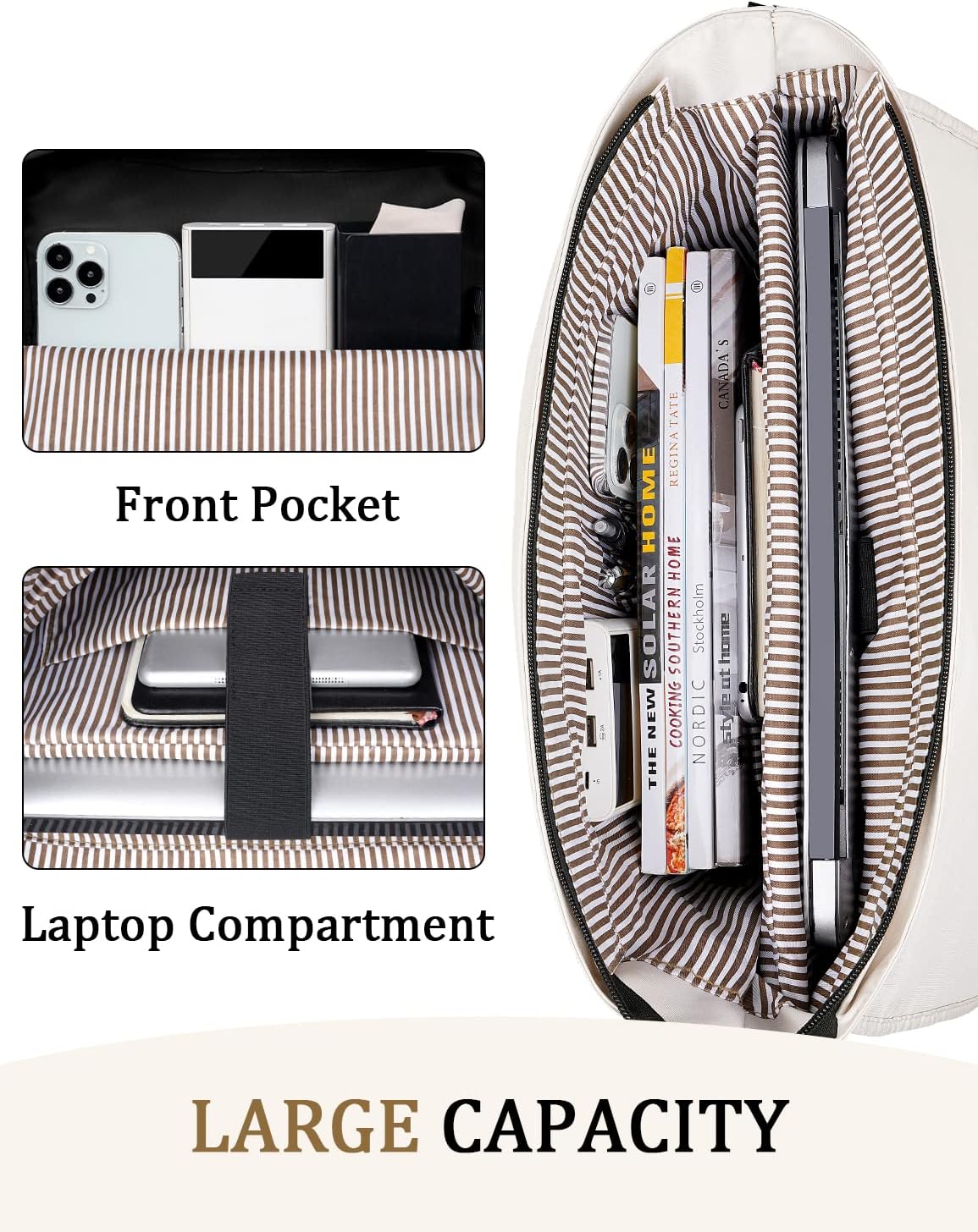Messenger Bag for Women, 15.6 Inch Laptop Bags Computer Case with Shoulder Strap, Water Resistant Crossbody Carrying Laptop Sleeve Fashion Cute Work Briefcase for Travel Office, Gift Ideas - Image 2