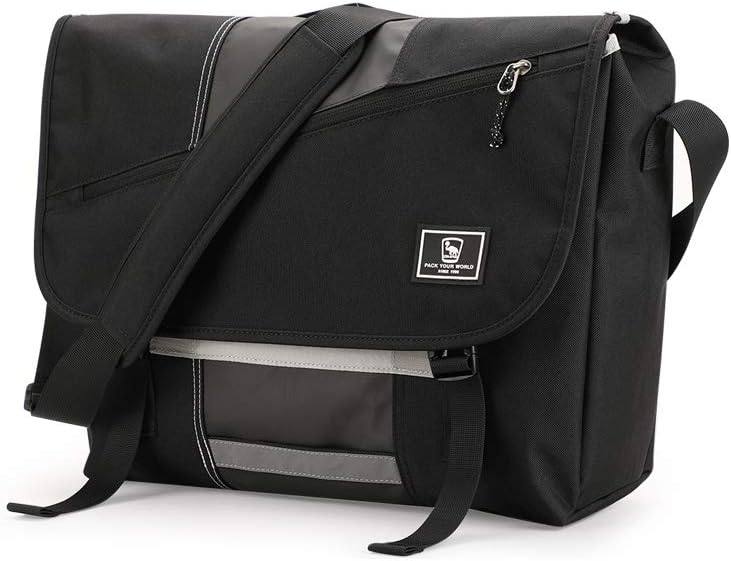 OIWAS Messenger Bag for Women - Canvas 15.6 Inch Laptop Satchel Computer Briefcase Mens Crossbody Bag - Image 9