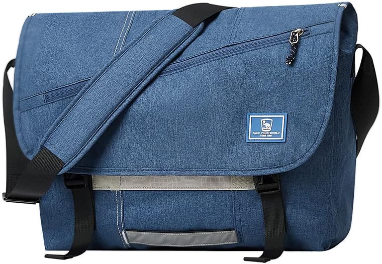 OIWAS Messenger Bag for Women - Canvas 15.6 Inch Laptop Satchel Computer Briefcase Mens Crossbody Bag - Image 8