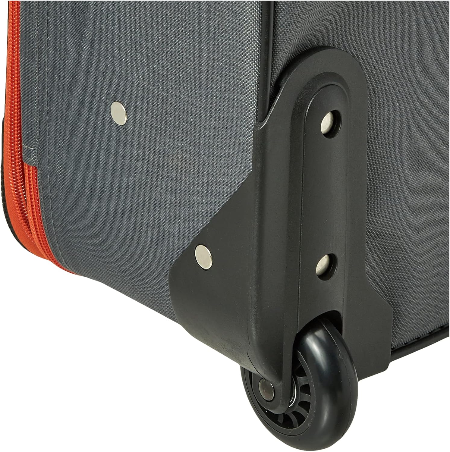 Rockland Fashion Expandable Softside Upright Luggage Set, Charcoal, 2-Piece (14\/19) - Image 3