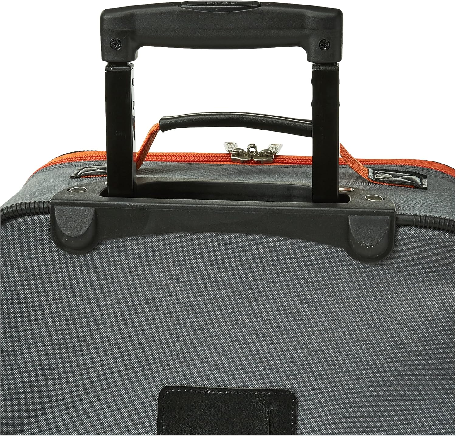 Rockland Fashion Expandable Softside Upright Luggage Set, Charcoal, 2-Piece (14\/19) - Image 6