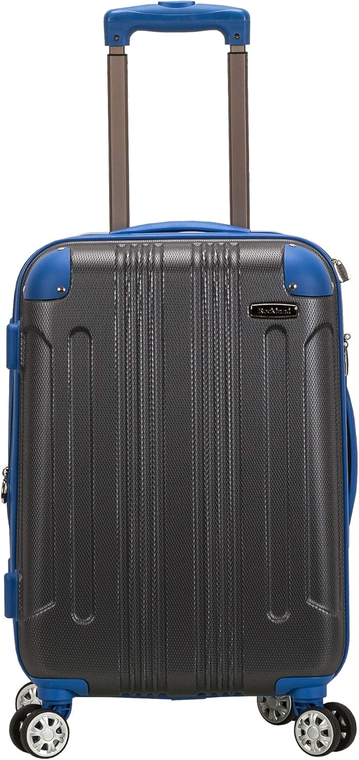 Rockland London Hardside Spinner Wheel Luggage, Charcoal, Carry-On 20-Inch - Image 19