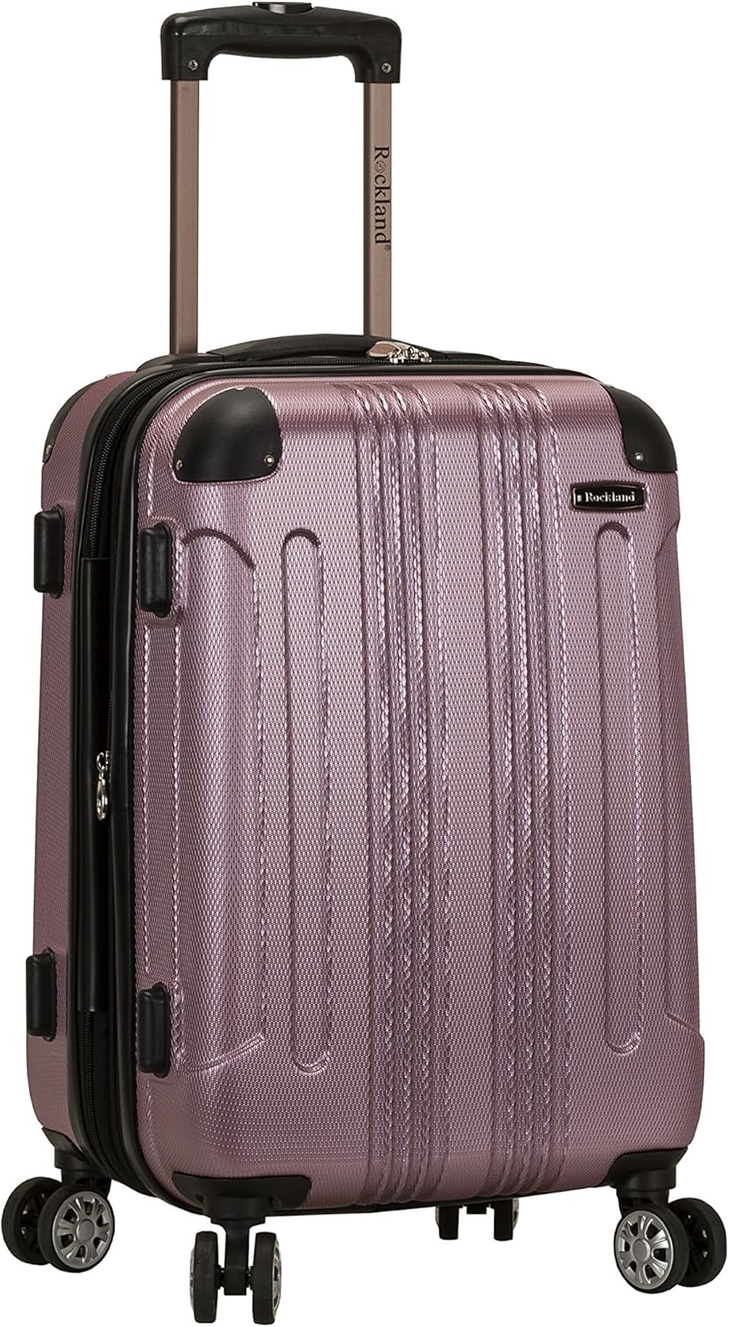 Rockland London Hardside Spinner Wheel Luggage, Charcoal, Carry-On 20-Inch - Image 15